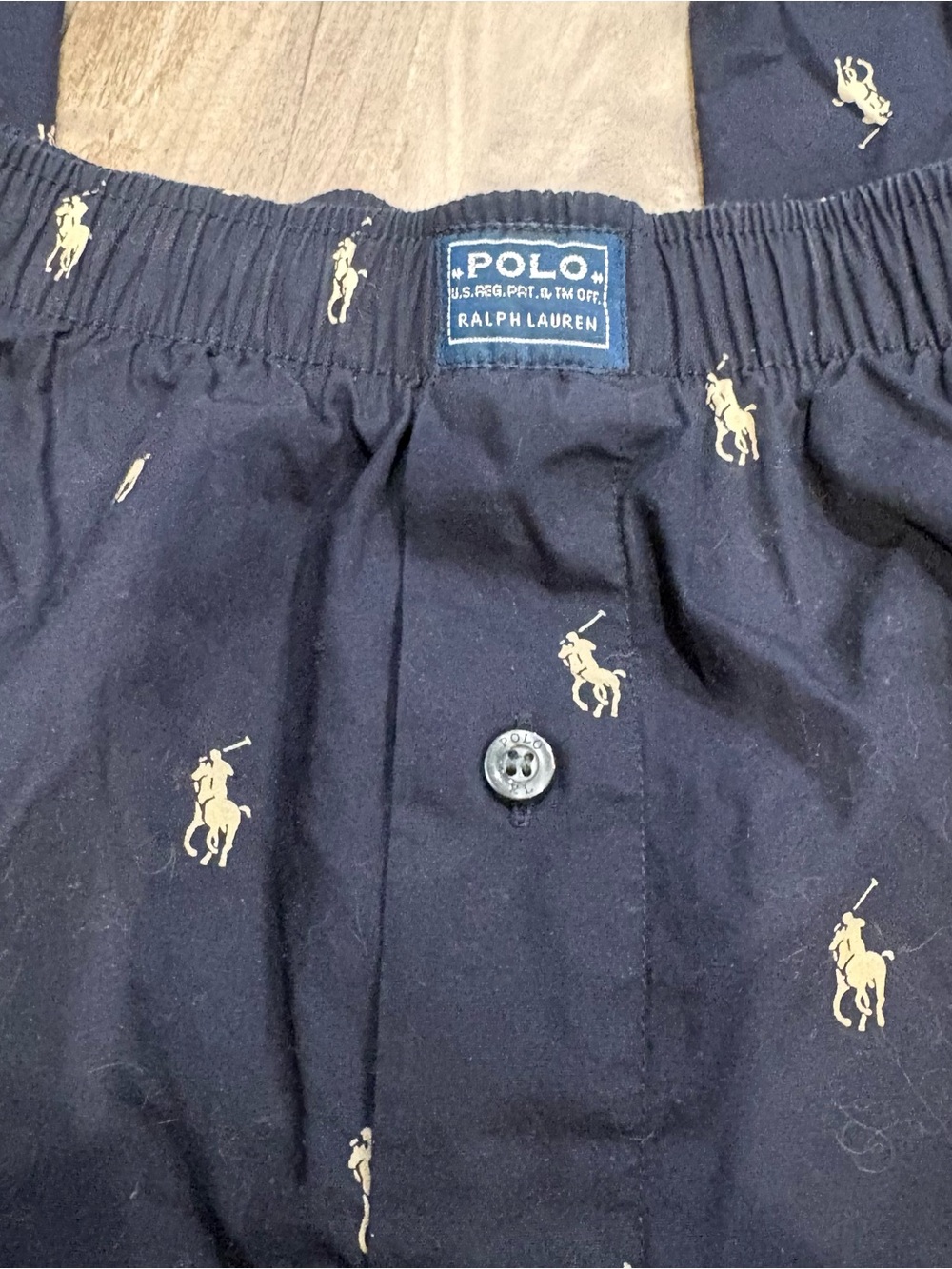 Ralph Lauren Polo Pony All Over Print Navy Blue Pajama Pant SZ M - Picture 5 of 10